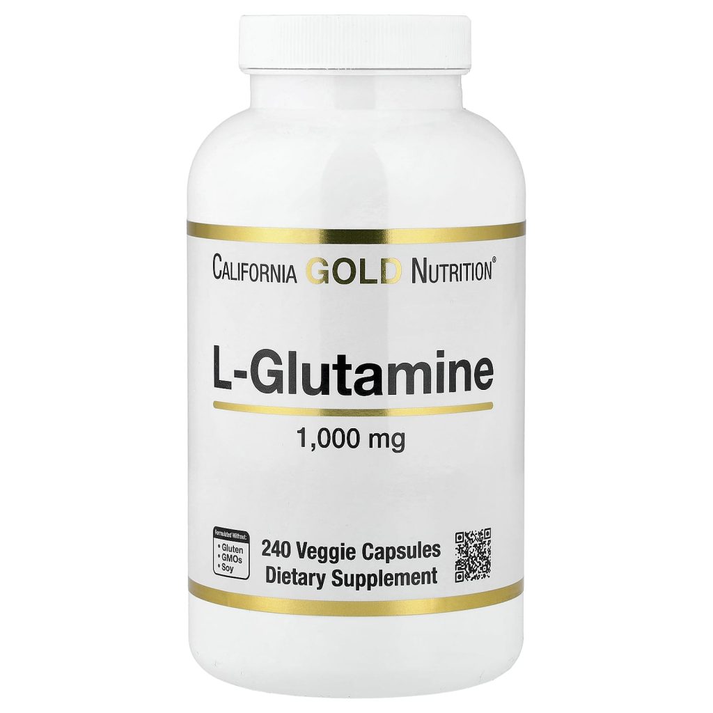 California Gold Nutrition, L-グルタミン、1,000mg、ベジカプセル240粒