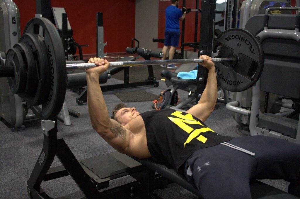 Dumbbell-press-bench-press
