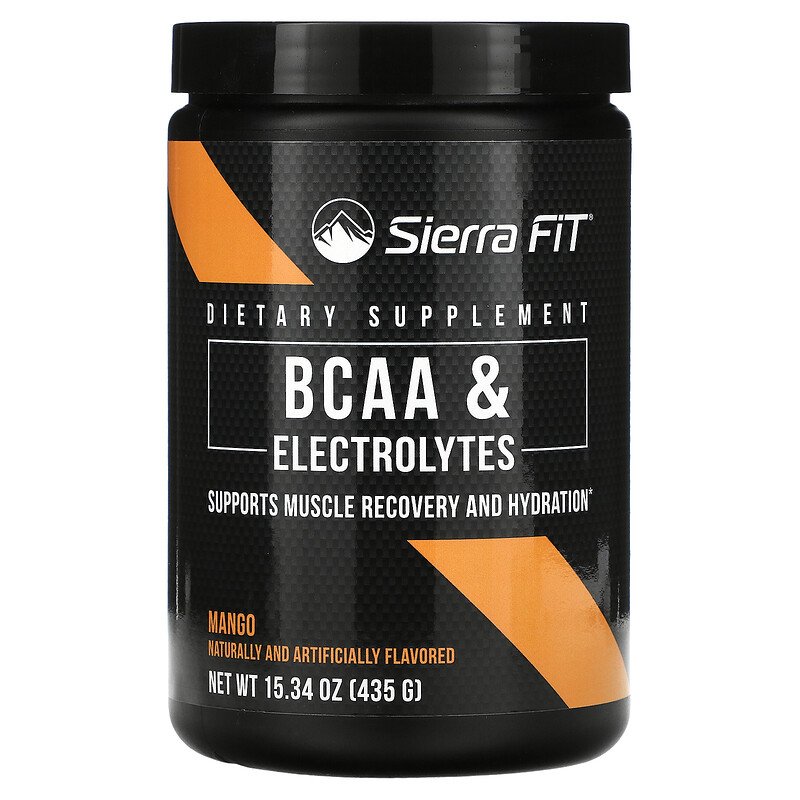 Sierra Fit, BCAA&電解質、7G BCAA、マンゴー、435g(15.34オンス)