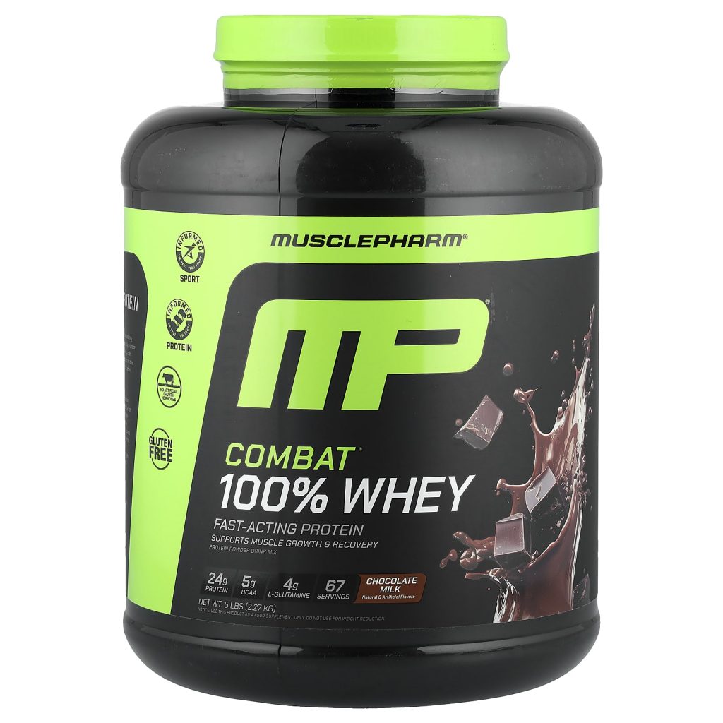 MusclePharm, Combat® 100% Wheyチョコレートミルク 2.27kg（5ポンド） 2.27kg